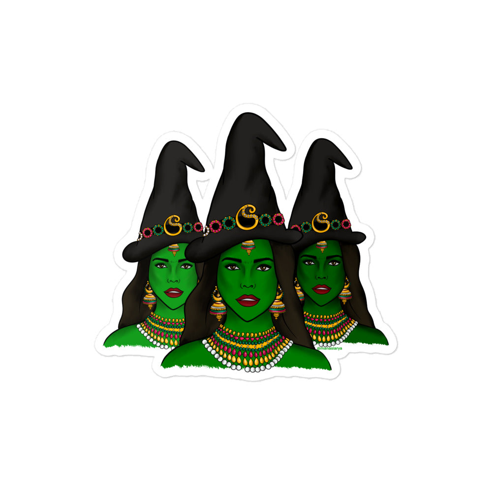 Desi Witches Sticker