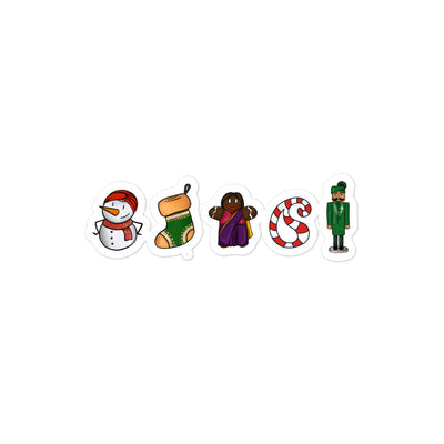 Desi Christmas Elements Sticker
