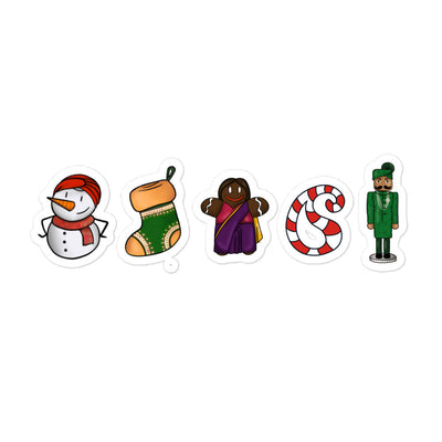 Desi Christmas Elements Sticker