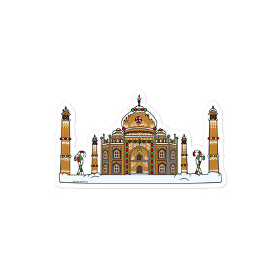 Gingerbread Taj Mahal Stickers