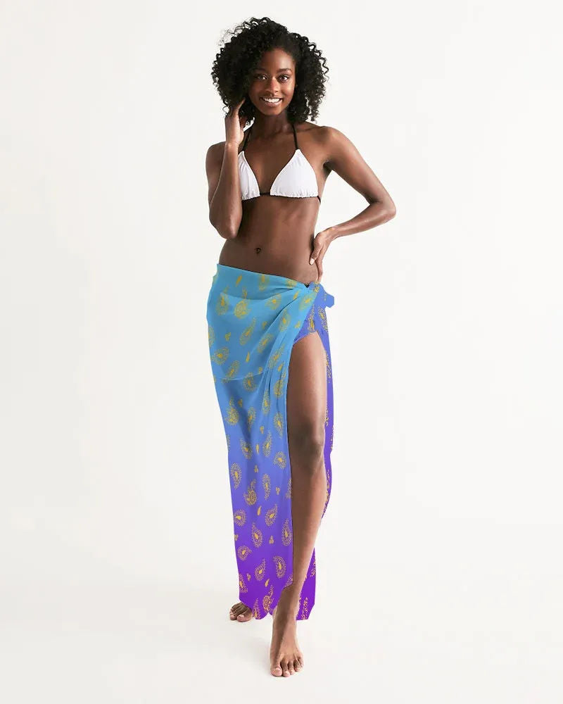 Peacock Henna Women's Swim Cover-Up - Effortless Elegance by the Water