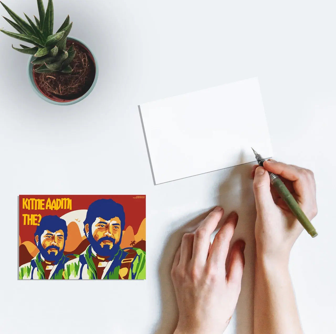 Sholay Gabbar Singh Bollywood Postcard