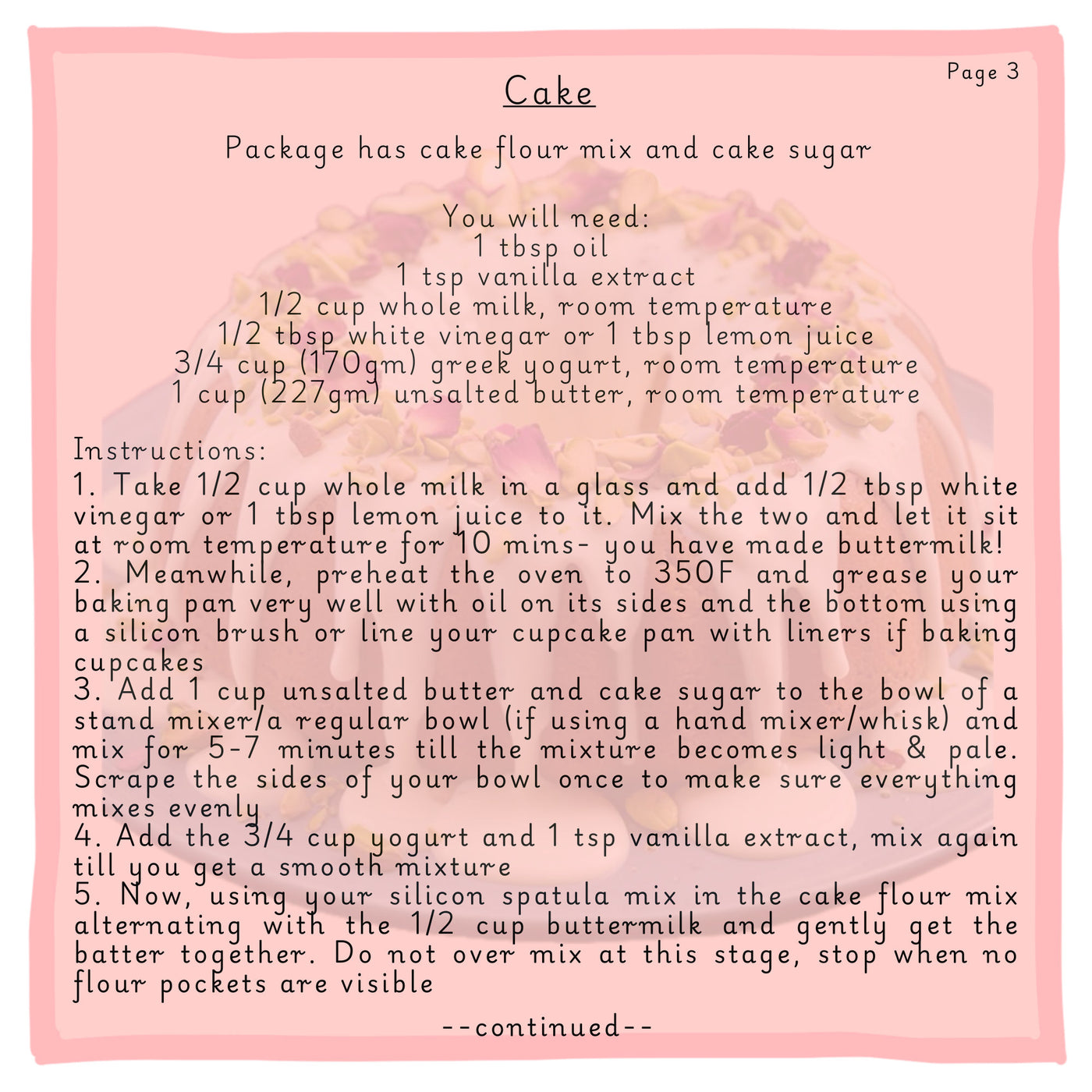 Gulab Jamun Cake Kit