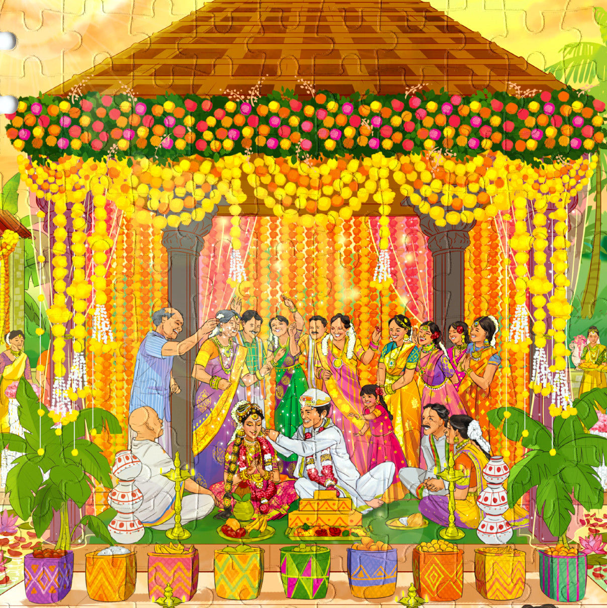 Sacred Knot - South Indian wedding- 300pcs puzzle