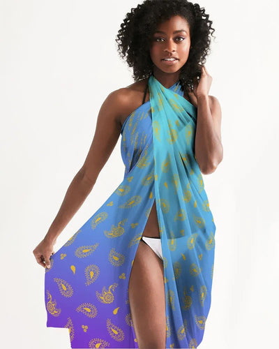 Peacock Henna Women's Swim Cover-Up - Effortless Elegance by the Water