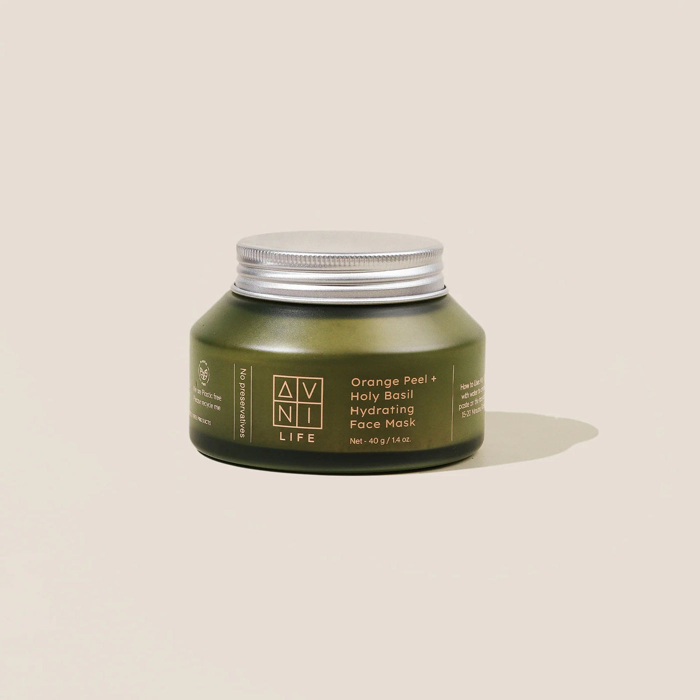 Orange Peel + Holy Basil Hydrating Face Mask for Dry and Dull skin