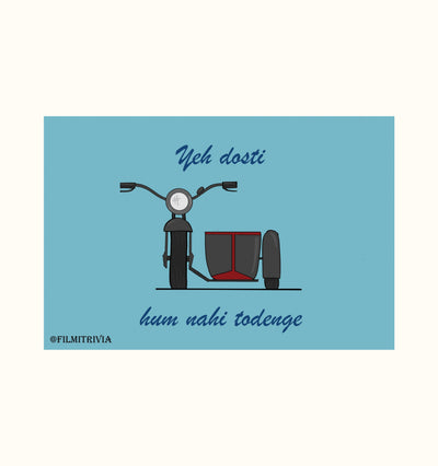 Yeh Dosti | Sholay | Bollywood Postcard