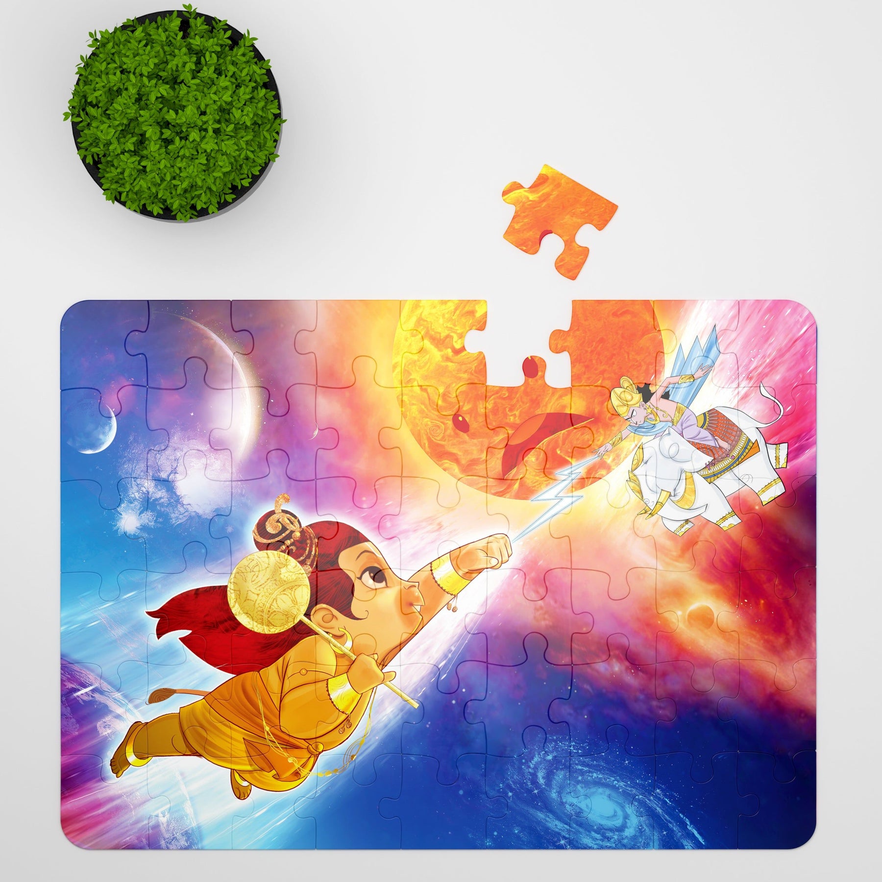 Invincible Puzzle Hanuman - The Invincible- 54pcs puzzle – Modern Desi