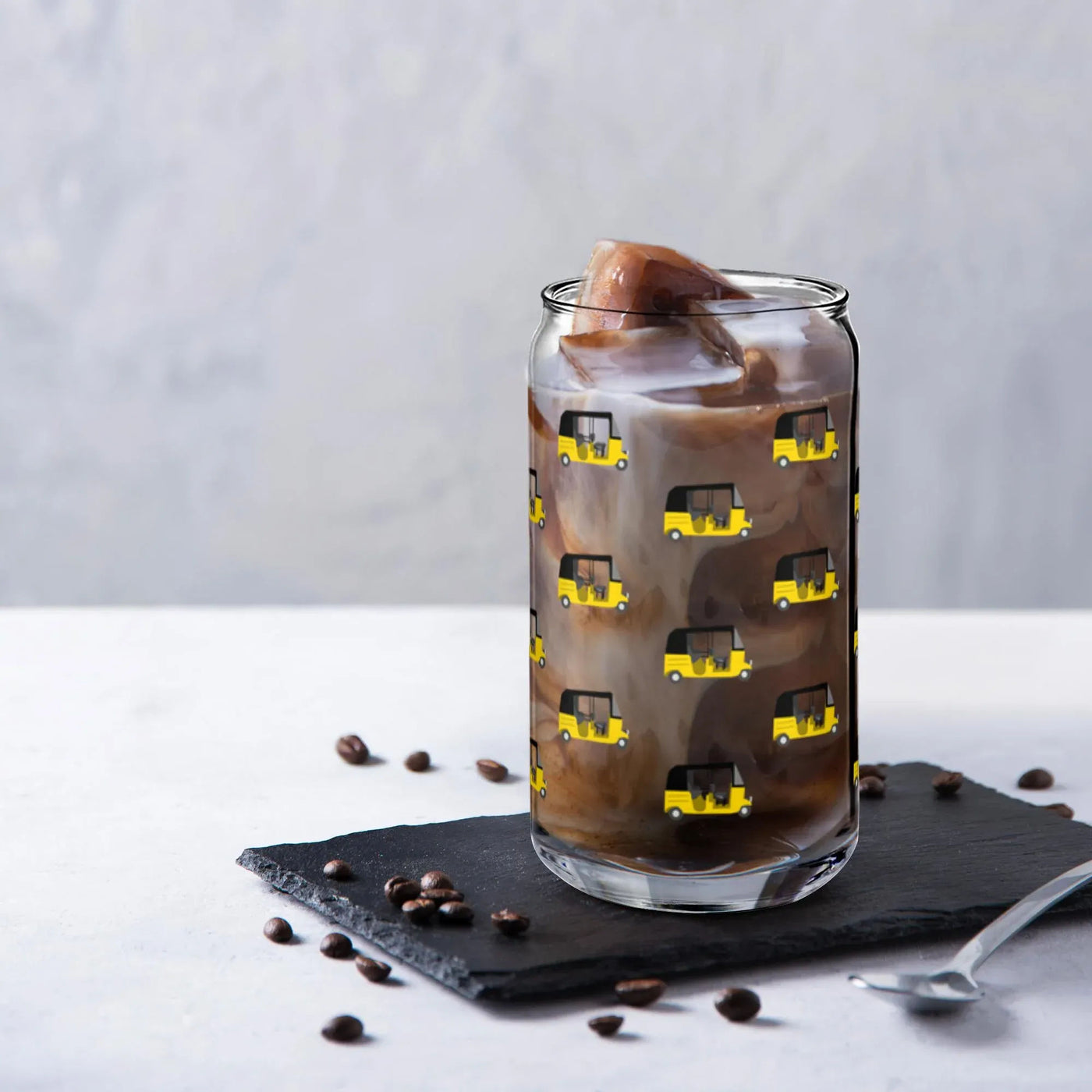 Classic Auto Glass Tumbler – Sip in Style with a Playful Twist