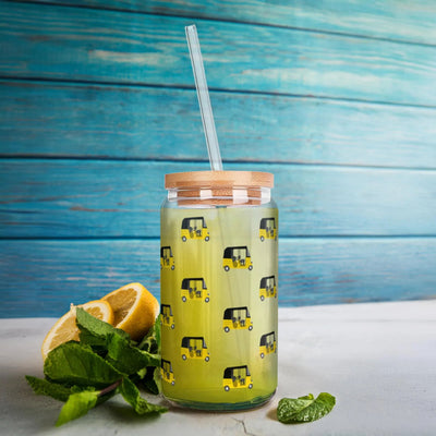 Classic Auto Glass Tumbler – Sip in Style with a Playful Twist