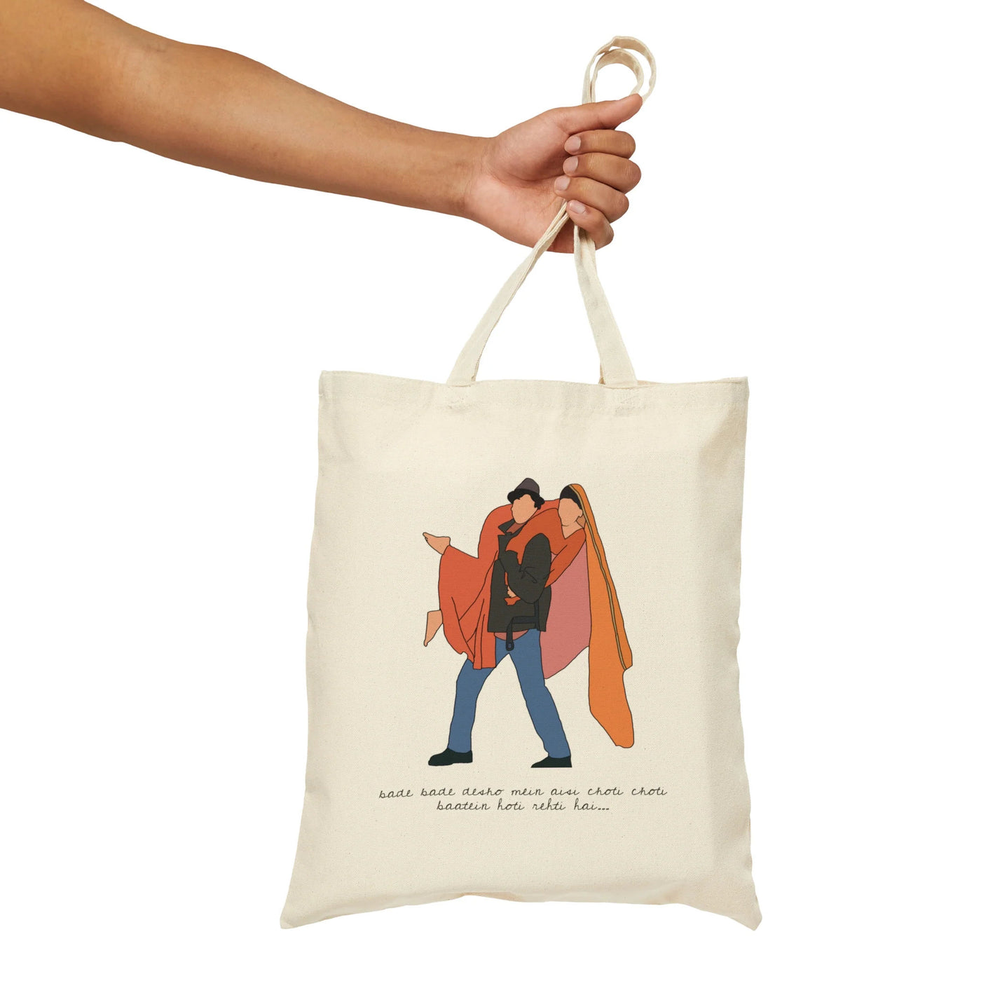 Bade Bade Desho Mein Cotton Canvas Tote Bag