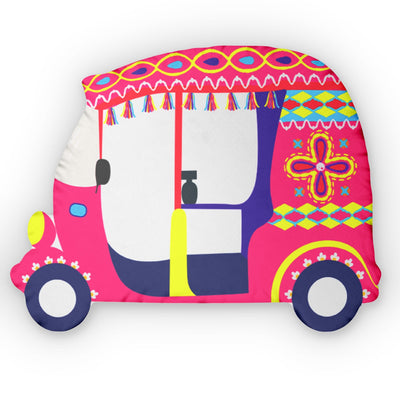 Pink Autos Custom-Shaped Pillow