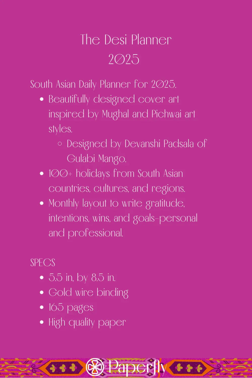 2025 Desi Planner