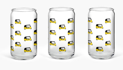 Classic Auto Glass Tumbler – Sip in Style with a Playful Twist