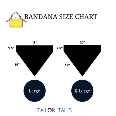 Pet bandana with elephant patch work