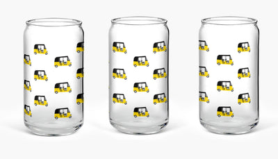 Classic Auto Glass Tumbler – Sip in Style with a Playful Twist