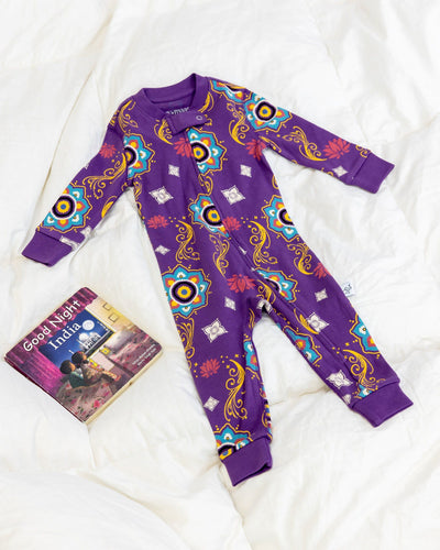 Baby Sleeper – Purple Rangoli