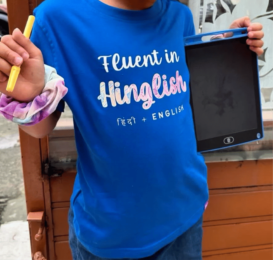 Hinglish| Hindi - English Shirt | Bilingual T-Shirt | Hinglish Tee | Kids - Adults| हिंदी