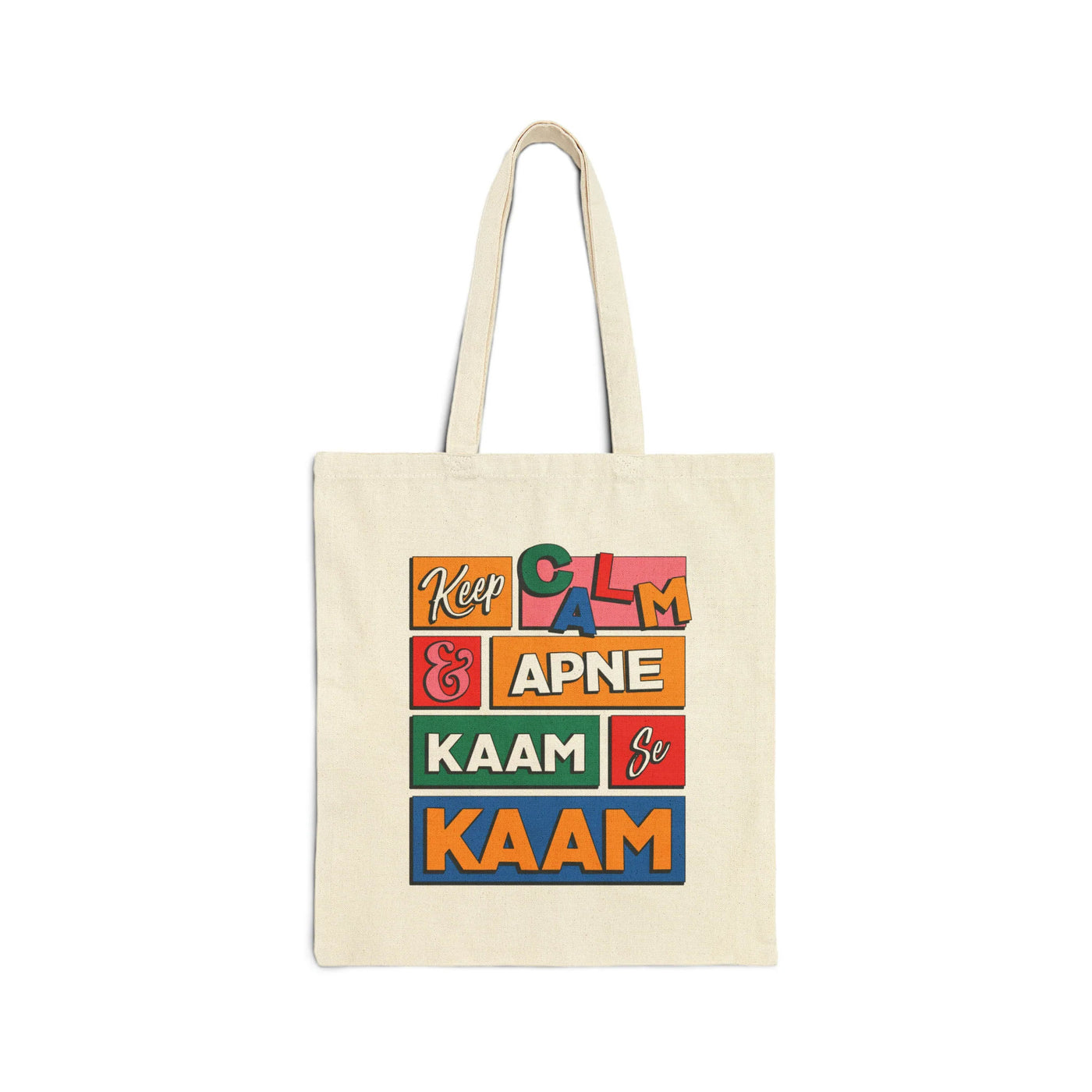 Keep Calm Cotton Canvas Tote Bag