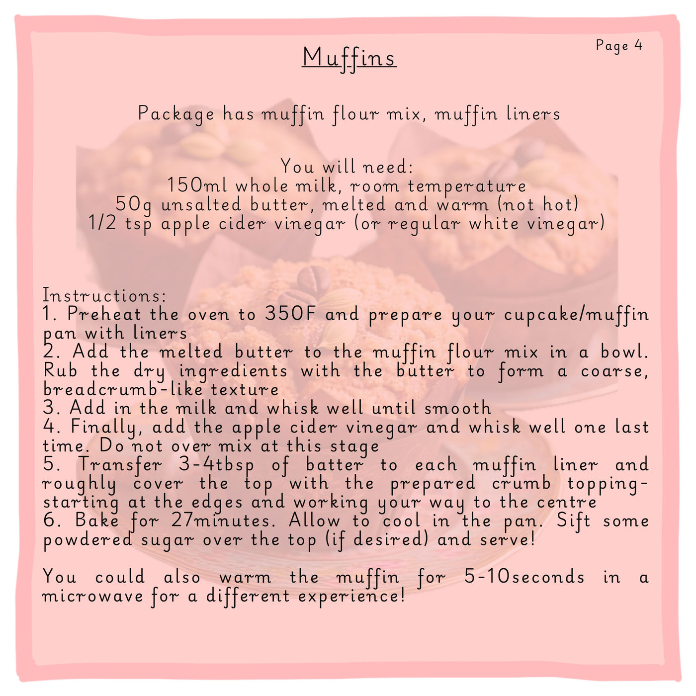 Spiced Millet Coffee Muffins Kit
