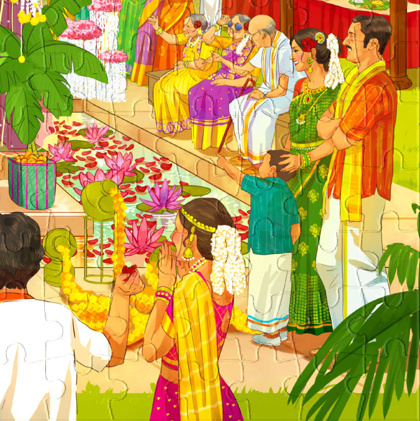 Sacred Knot - South Indian wedding- 300pcs puzzle