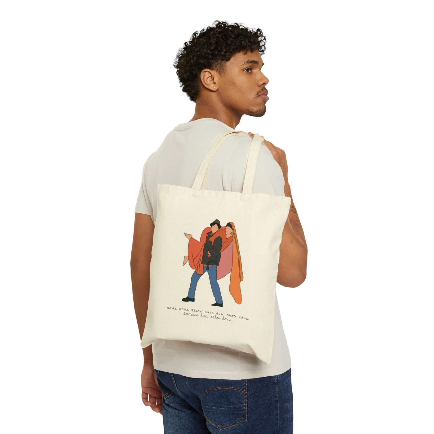 Bade Bade Desho Mein Cotton Canvas Tote Bag