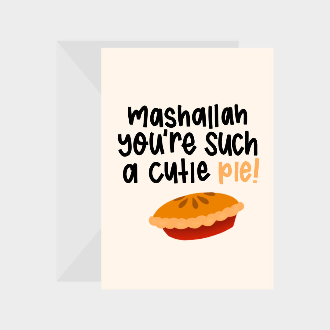 Pie Pun Greeting Card