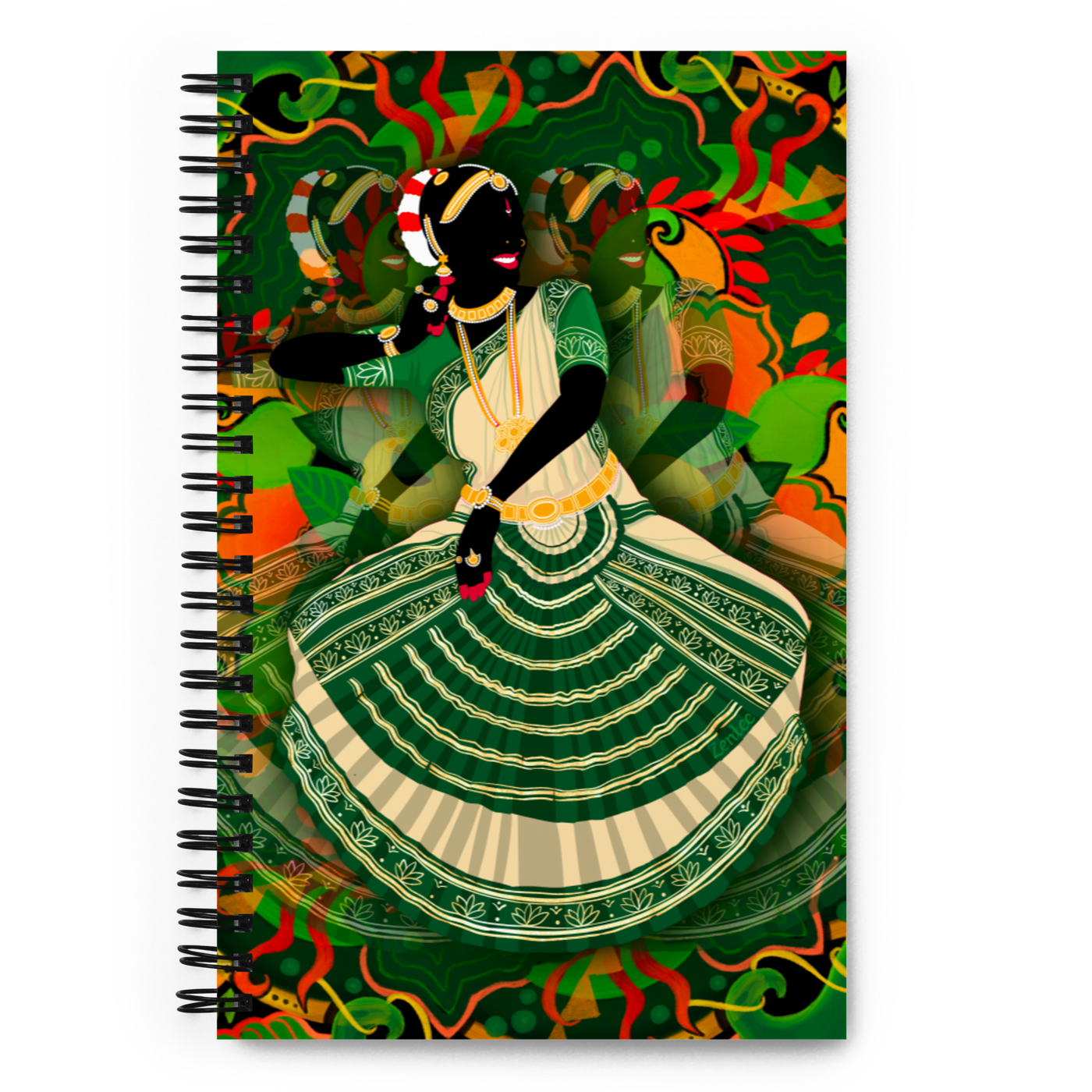 Bharathanatyam - Spiral notebook