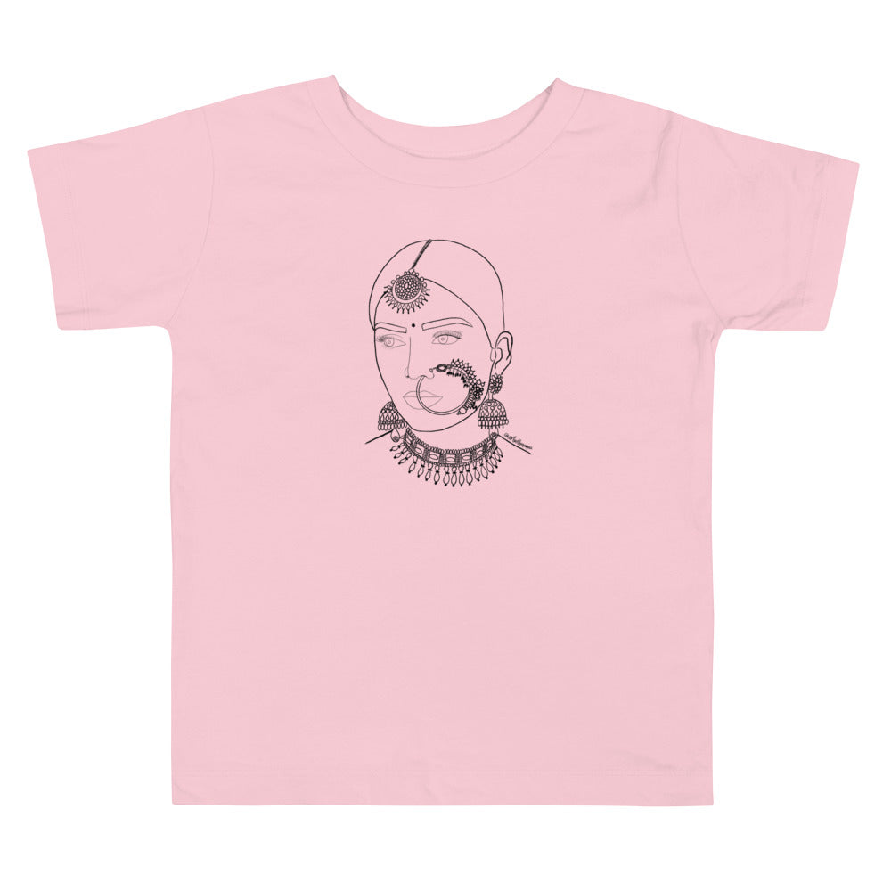 Toddler Line Drawing Desi Rani T-shirt