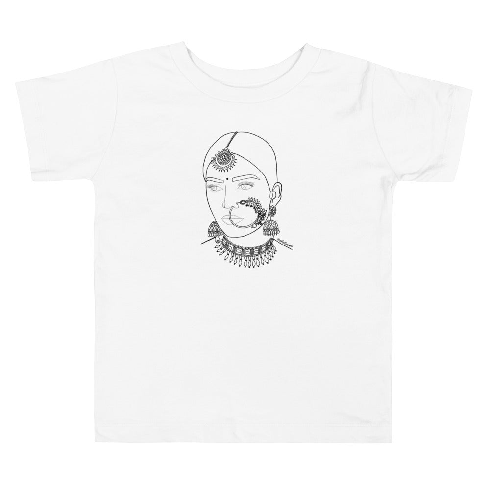 Toddler Line Drawing Desi Rani T-shirt