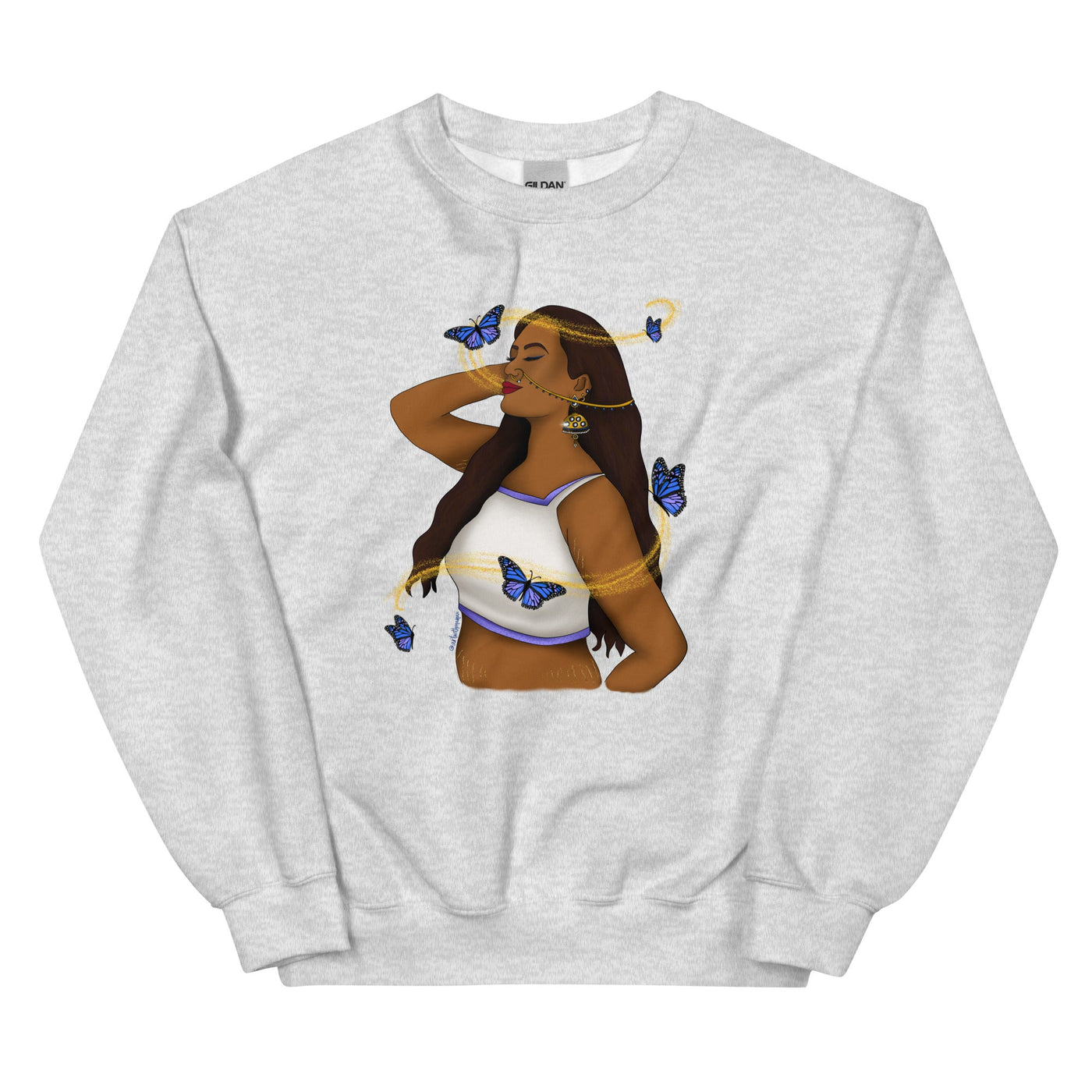 Butterflies and Body Positive Sweatshirt