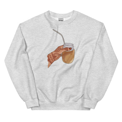 Iced Coffee Mendhi Hands Sweatshirt