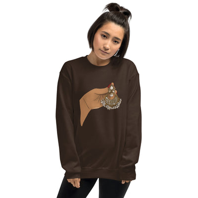 Large Desi Gold Earring Sweatshirt