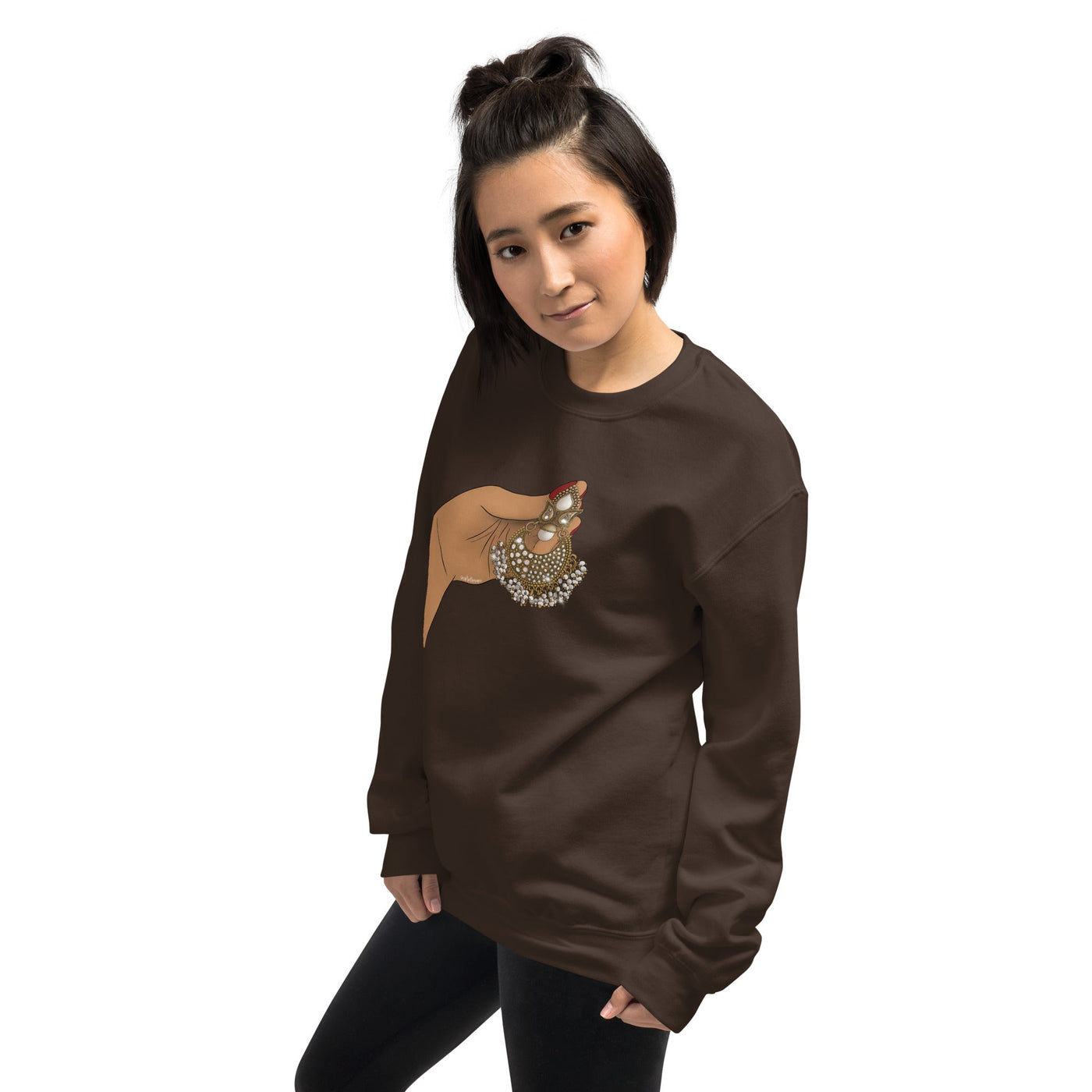 Large Desi Gold Earring Sweatshirt