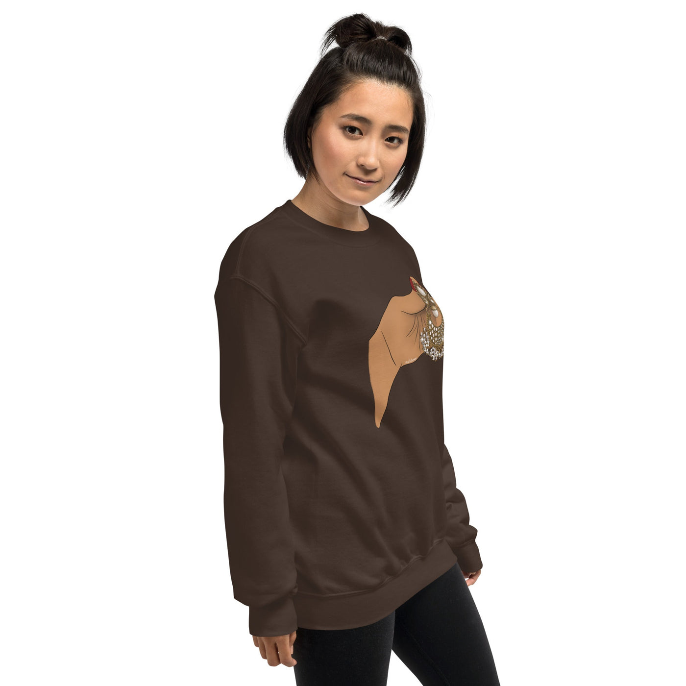 Large Desi Gold Earring Sweatshirt