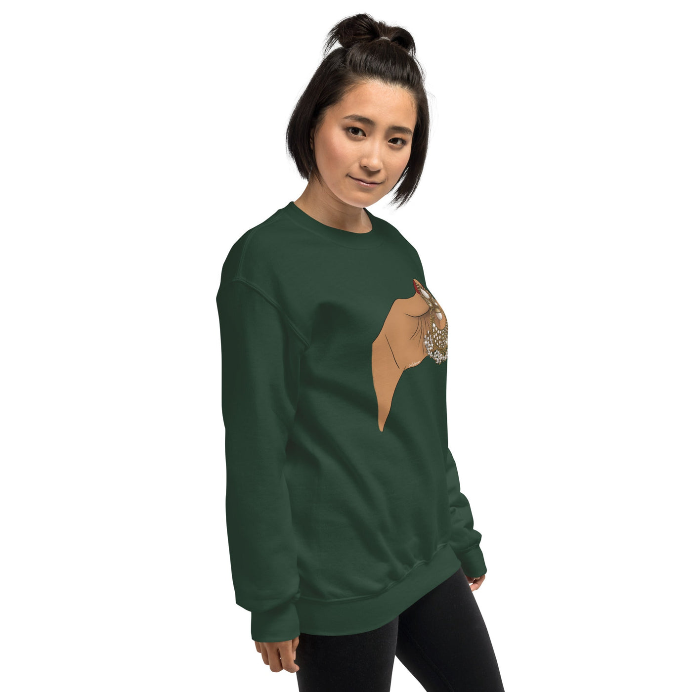 Large Desi Gold Earring Sweatshirt