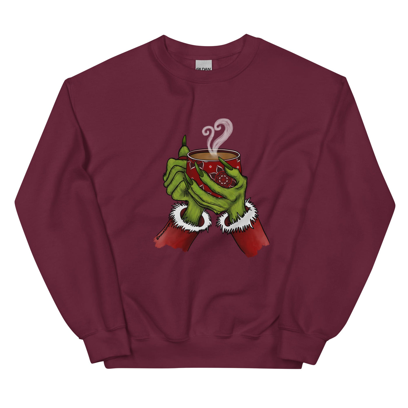 Grinch Drinking Chai Sweatshirt