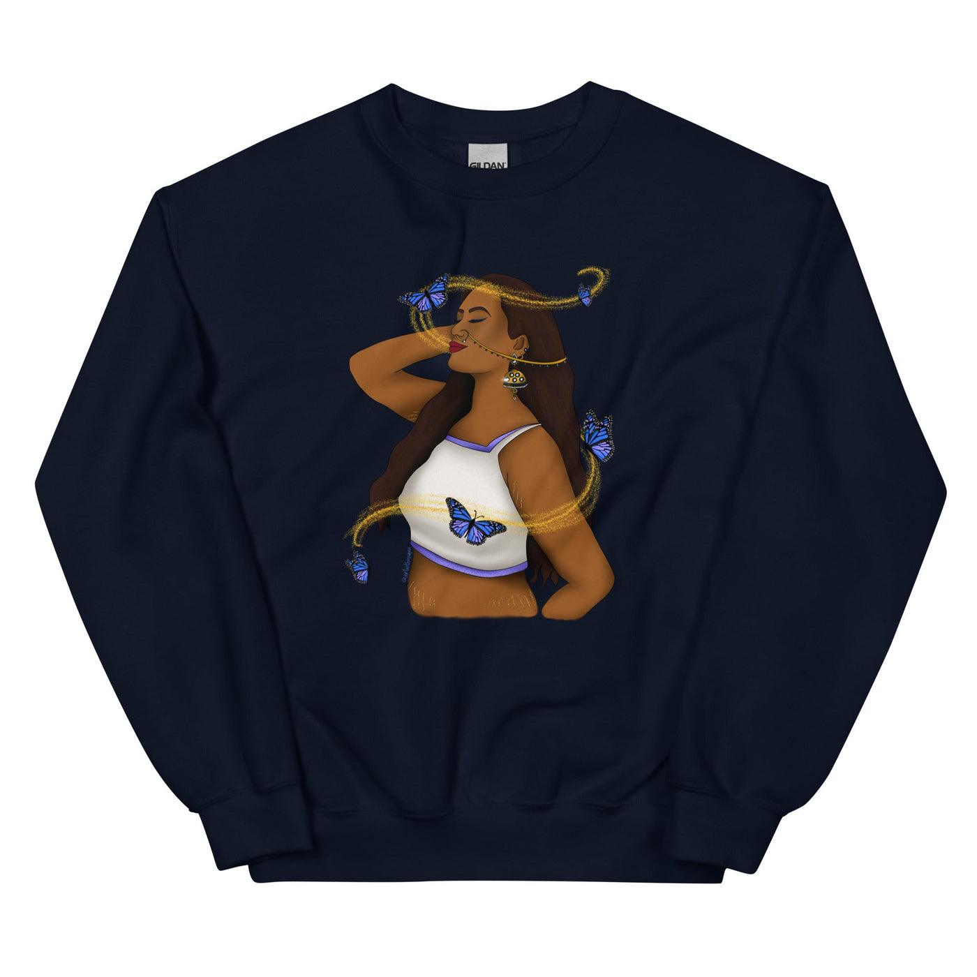Butterflies and Body Positive Sweatshirt
