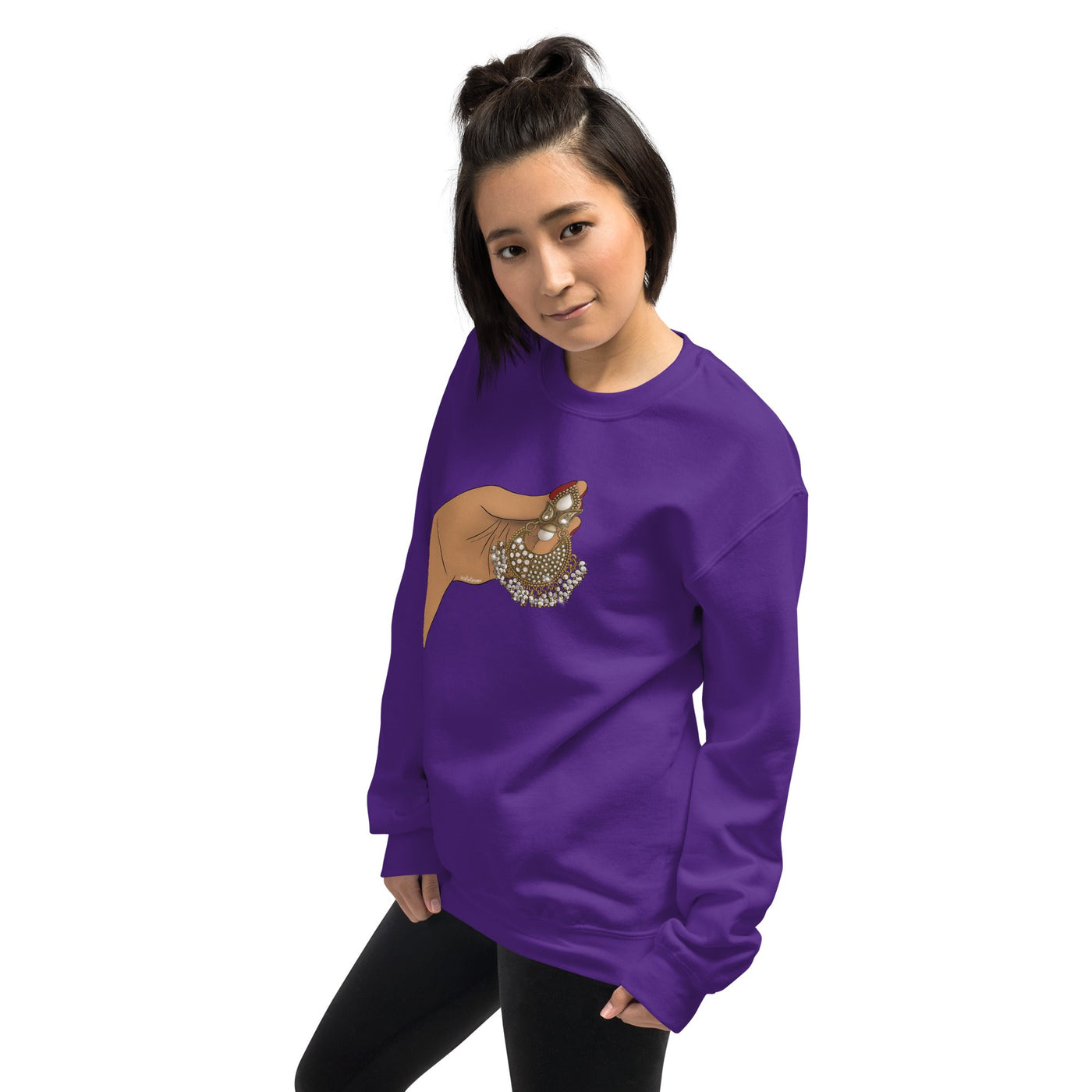 Large Desi Gold Earring Sweatshirt
