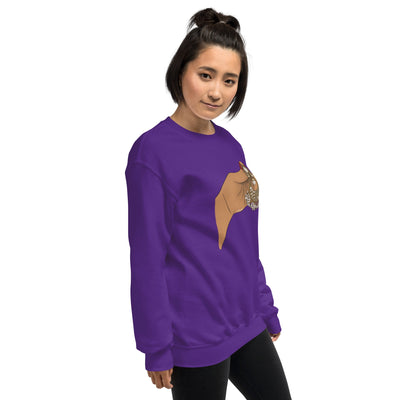 Large Desi Gold Earring Sweatshirt