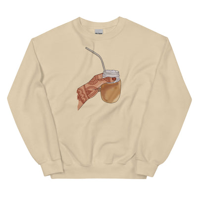 Iced Coffee Mendhi Hands Sweatshirt