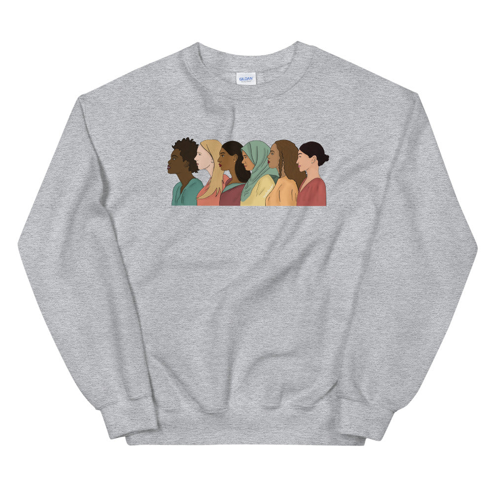 Side View Women Empowerment Sweatshirt