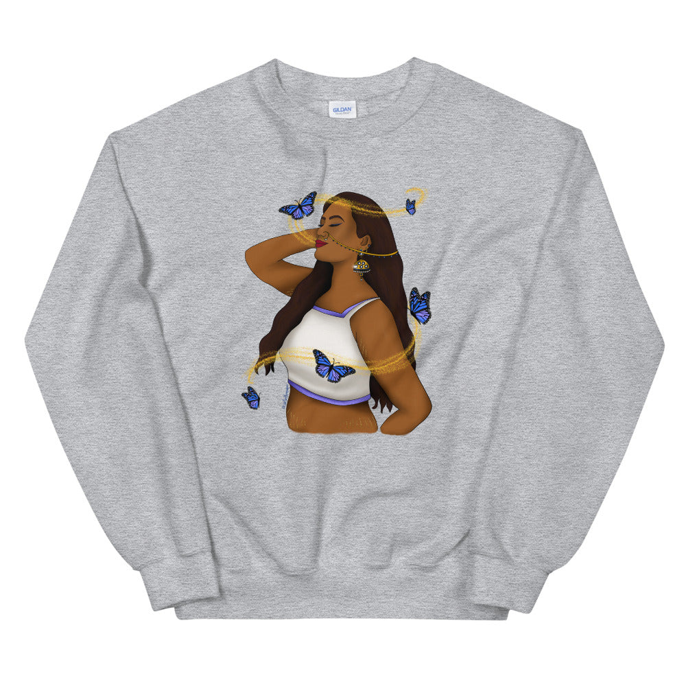 Butterflies and Body Positive Sweatshirt