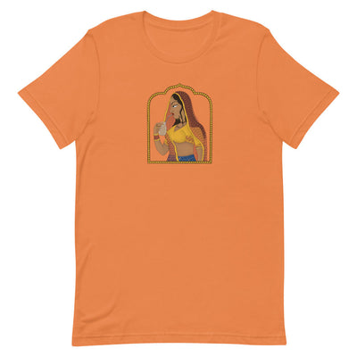 Rajasthani Rani Drinking Iced Coffee T-Shirt