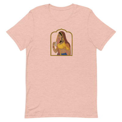 Rajasthani Rani Drinking Iced Coffee T-Shirt