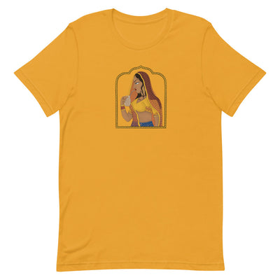 Rajasthani Rani Drinking Iced Coffee T-Shirt