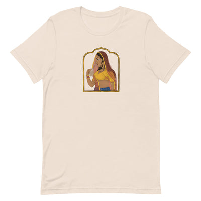 Rajasthani Rani Drinking Iced Coffee T-Shirt