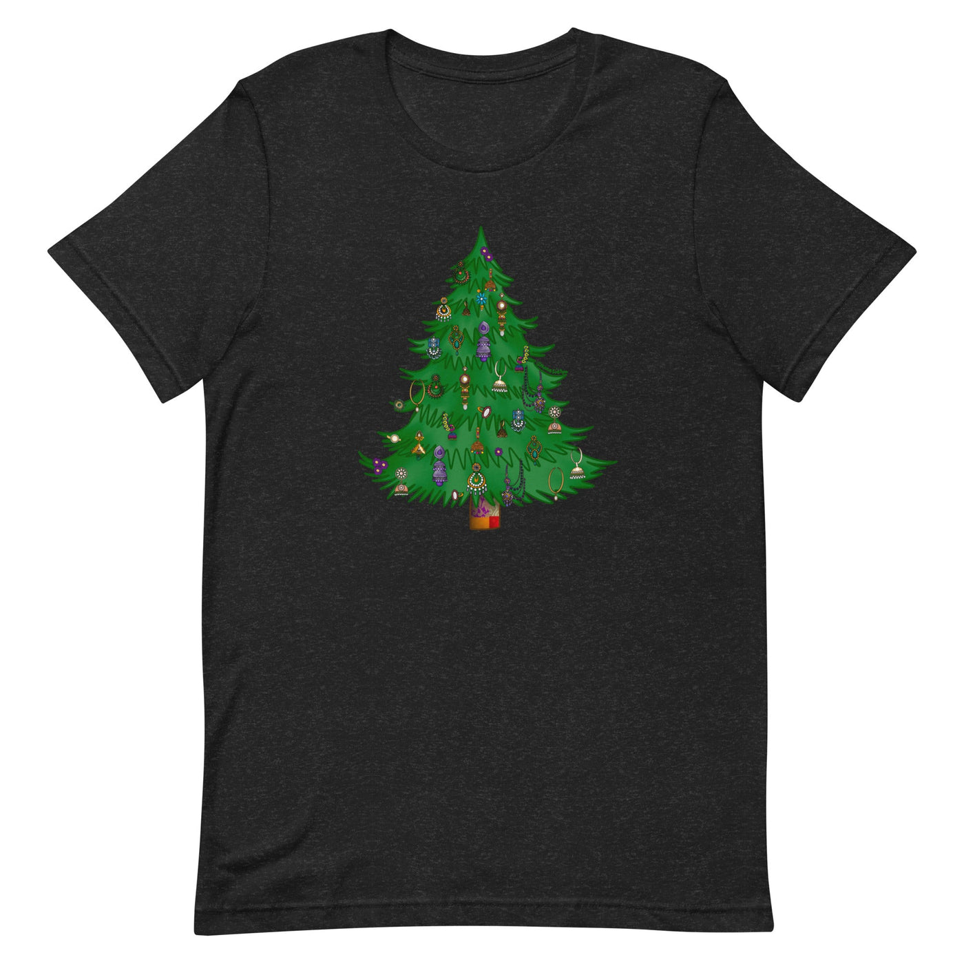 Desi Earrings Christmas Tree T-shirt