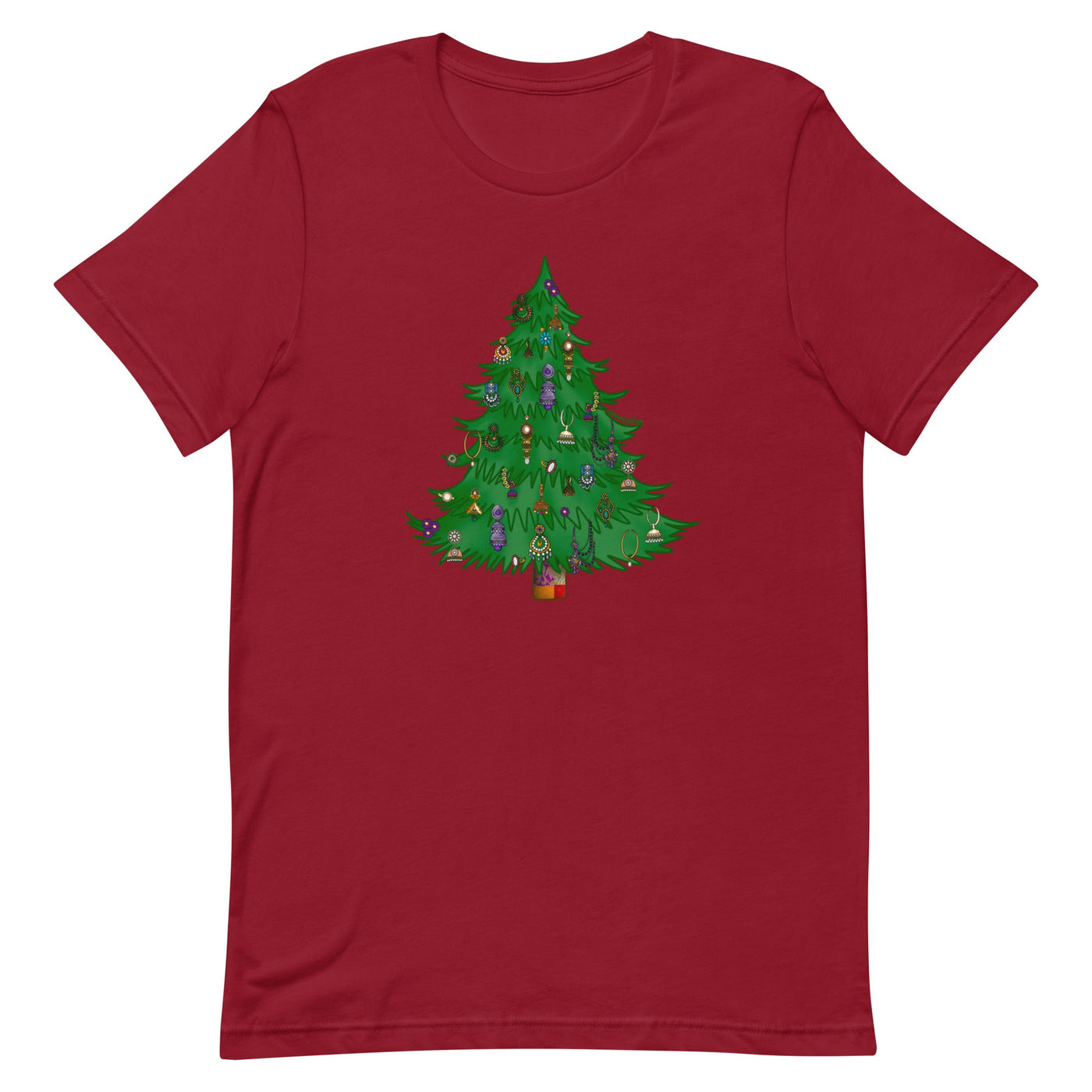 Desi Earrings Christmas Tree T-shirt