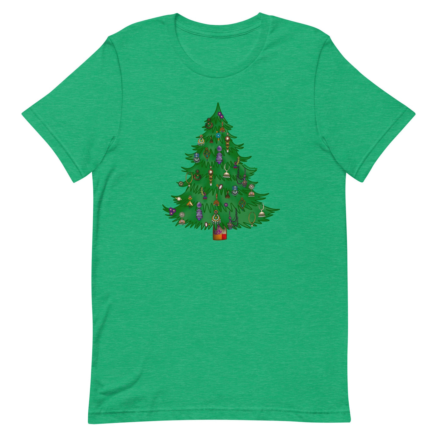 Desi Earrings Christmas Tree T-shirt